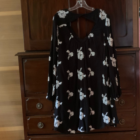 FREE PEOPLE Emma black and white swing dress size M - Picture 7 of 7